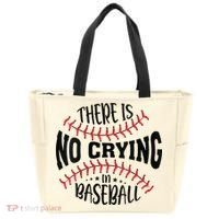 There Is No Crying In Baseball Tote Bag thumb 0