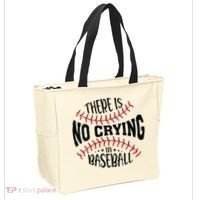 There Is No Crying In Baseball Tote Bag thumb 2