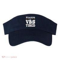 There Is No Tired Like VBS Tired Christian Bible School Camp Visor thumb 0