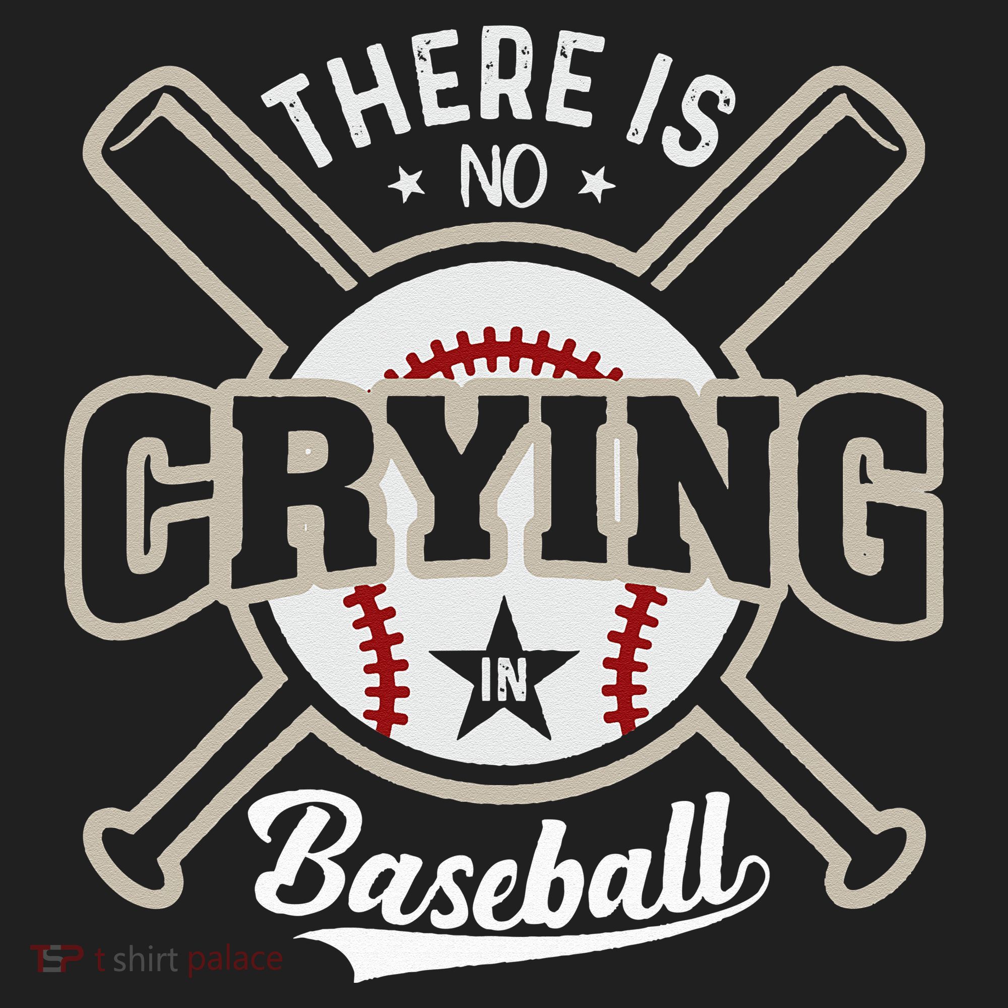 There Is No Crying In Baseball Golf Towel