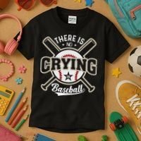 There Is No Crying In Baseball Kids T-Shirt thumb 3