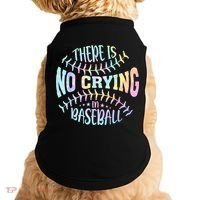 There Is No Crying In Baseball Tie Dye Doggie Tank thumb 0