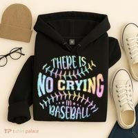 There Is No Crying In Baseball Tie Dye Hoodie thumb 4