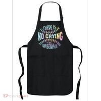 There Is No Crying In Baseball Tie Dye Apron thumb 0