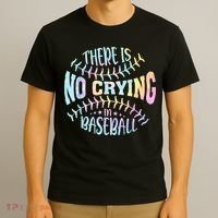 There Is No Crying In Baseball Tie Dye T-Shirt thumb 3