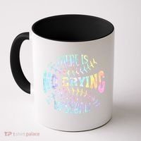 There Is No Crying In Baseball Tie Dye Coffee Mug thumb 0
