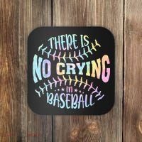 There Is No Crying In Baseball Tie Dye Coaster thumb 0