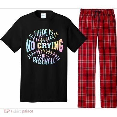 There Is No Crying In Baseball Tie Dye Pajama Set