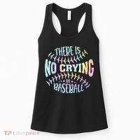 There Is No Crying In Baseball Tie Dye Women's Tank Top thumb 0