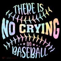 There Is No Crying In Baseball Tie Dye Tank Top thumb 6