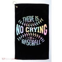 There Is No Crying In Baseball Tie Dye Golf Towel thumb 0