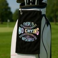There Is No Crying In Baseball Tie Dye Golf Towel thumb 2