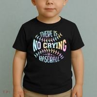 There Is No Crying In Baseball Tie Dye Toddler T-Shirt thumb 2