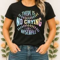There Is No Crying In Baseball Tie Dye Women's T-Shirt thumb 2