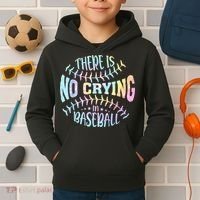 There Is No Crying In Baseball Tie Dye Kids Hoodie thumb 2