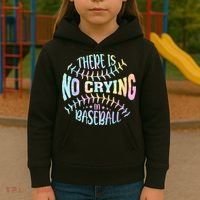 There Is No Crying In Baseball Tie Dye Kids Hoodie thumb 3