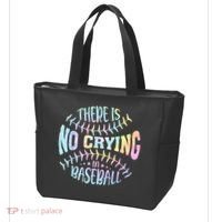 There Is No Crying In Baseball Tie Dye Tote Bag thumb 3