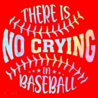 There Is No Crying In Baseball Tie Dye Santa Hat thumb 1