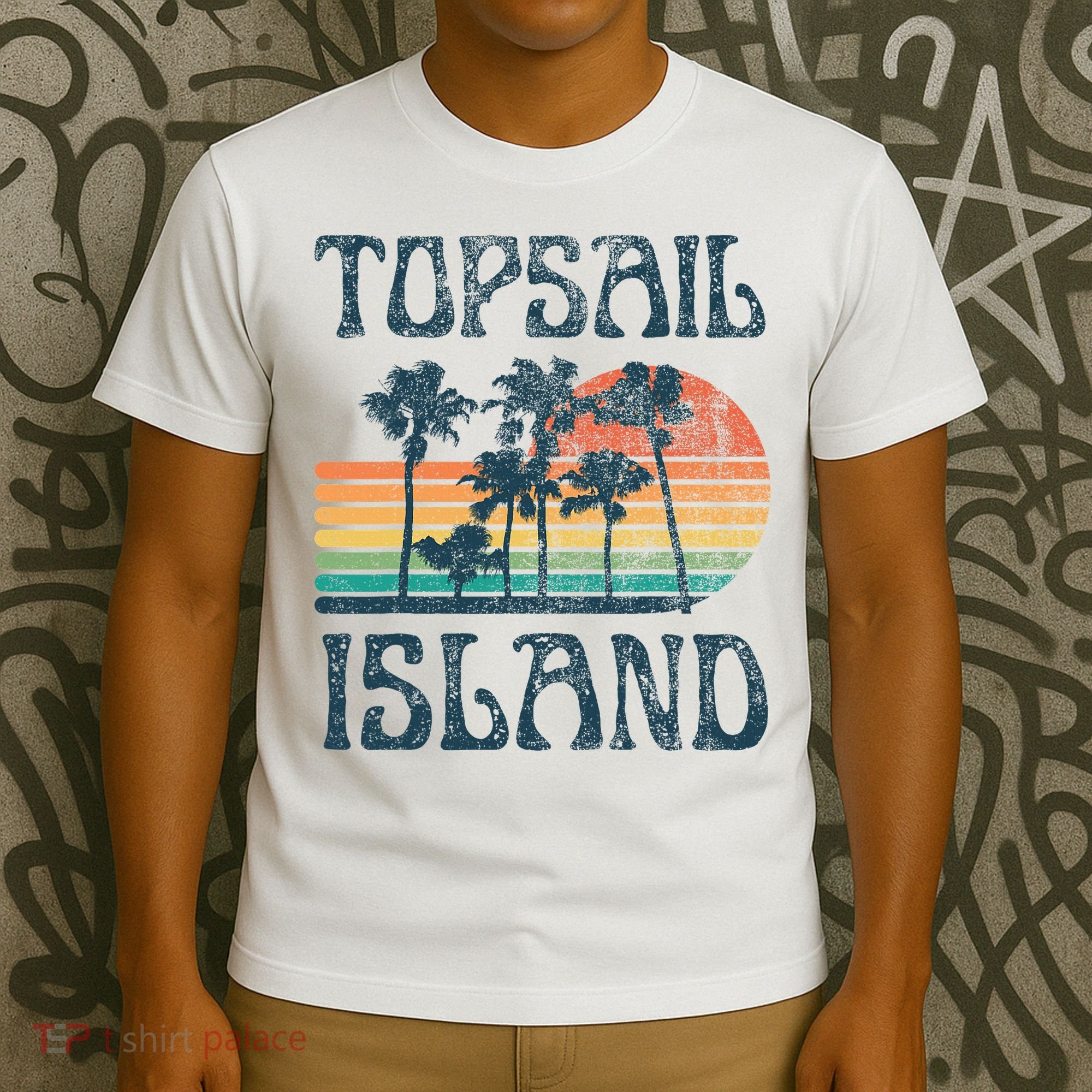 Topsail Island North Carolina Beach Summer Vacation Vintage T-Shirt