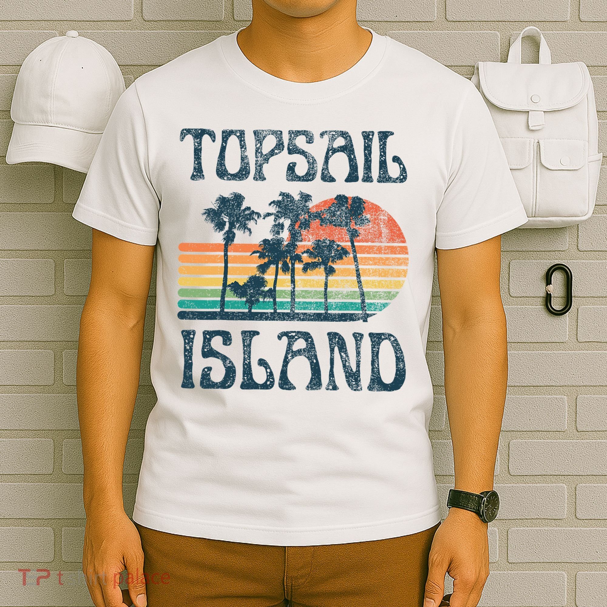 Topsail Island North Carolina Beach Summer Vacation Vintage T-Shirt
