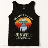 Truth Is Out There Roswell New Mexico Alien Abduction Ufo Tank Top thumb 2