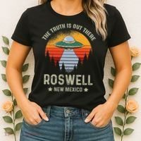 Truth Is Out There Roswell New Mexico Alien Abduction Ufo Women's T-Shirt thumb 2