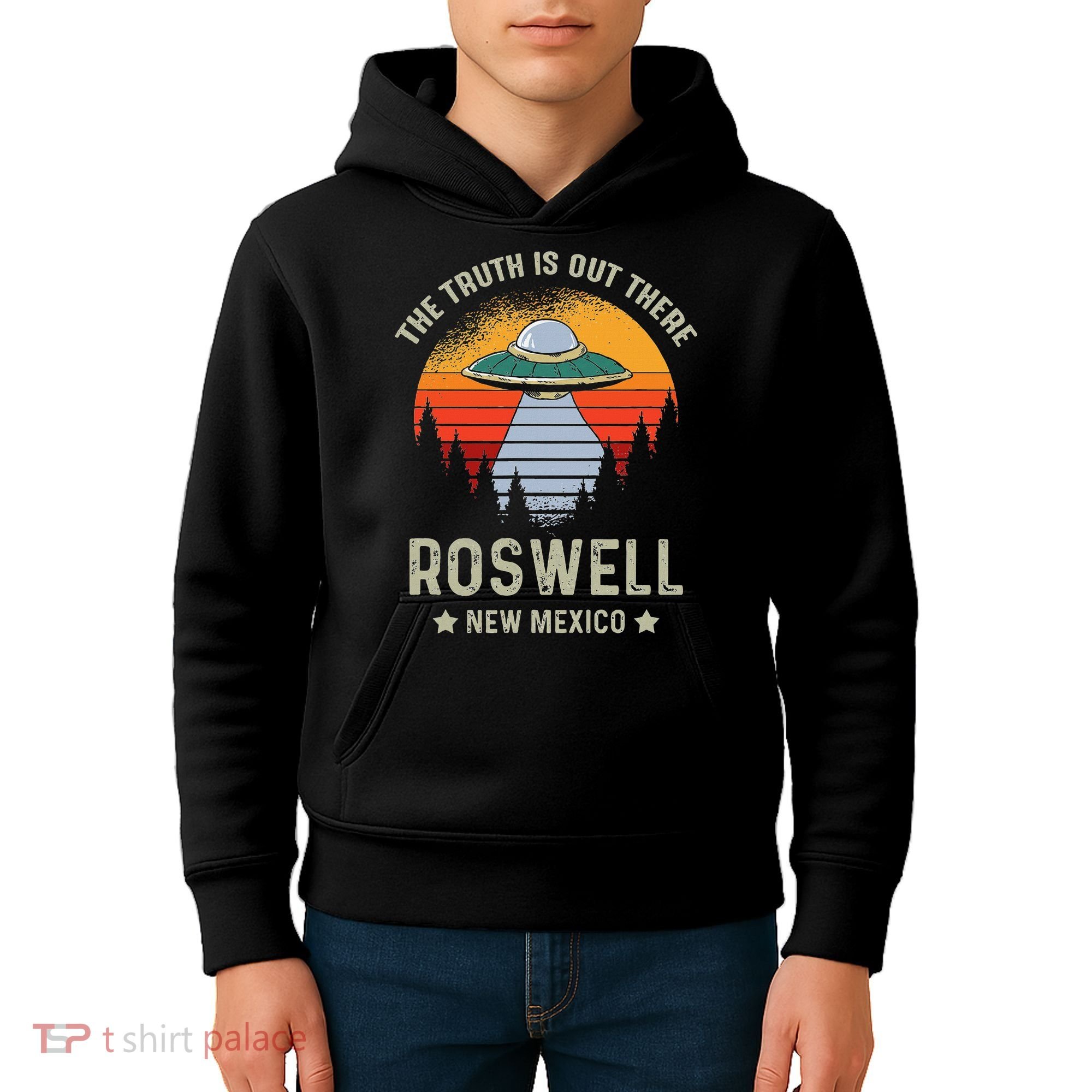 Truth Is Out There Roswell New Mexico Alien Abduction Ufo Kids Hoodie