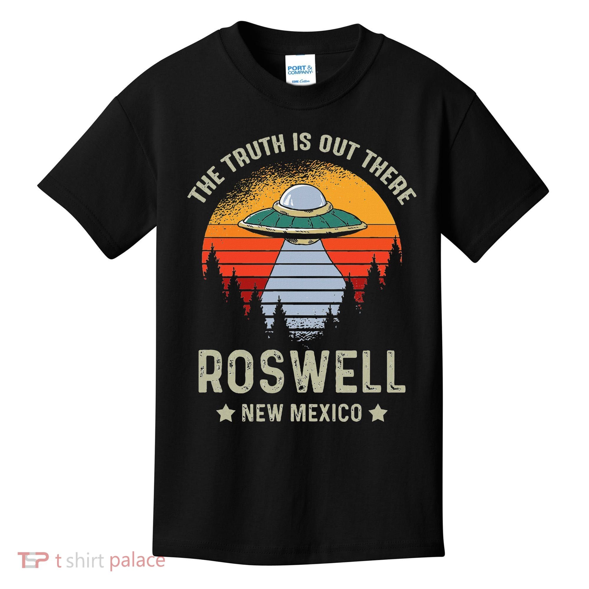 Truth Is Out There Roswell New Mexico Alien Abduction Ufo Kids T-Shirt