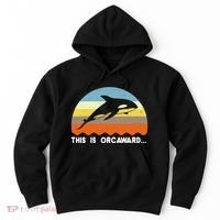 This Is Orcaward Funny Awkward Whale Sunset Hoodie thumb 0