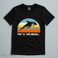 This Is Orcaward Funny Awkward Whale Sunset T-Shirt thumb 5