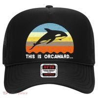 This Is Orcaward Funny Awkward Whale Sunset Hat thumb 0