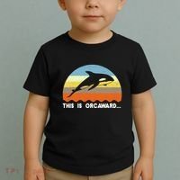 This Is Orcaward Funny Awkward Whale Sunset Toddler T-Shirt thumb 2
