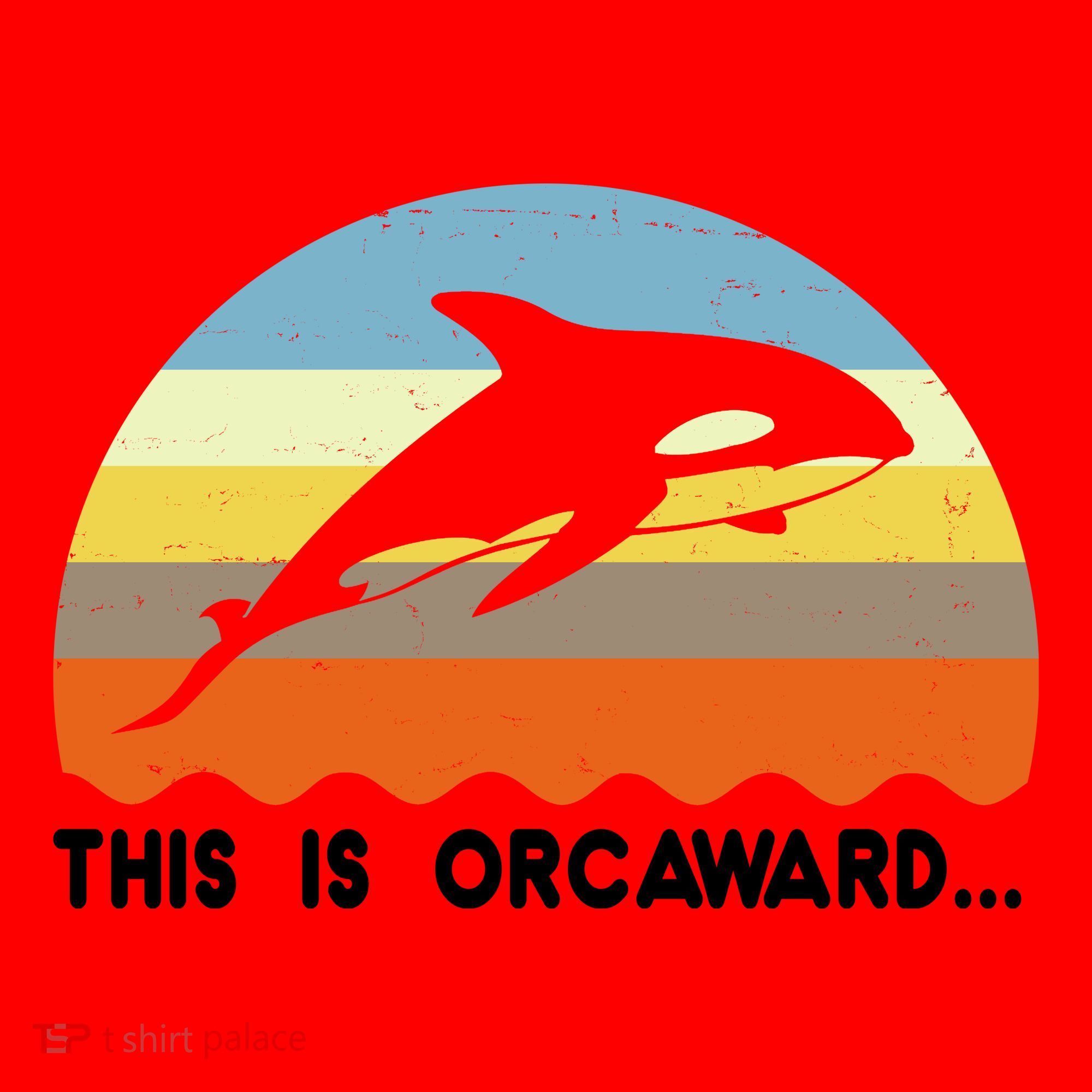 This Is Orcaward Funny Awkward Whale Sunset Santa Hat