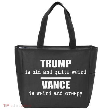 Trump Is Old And Quite Weird Vance Is Creepy Political Tote Bag