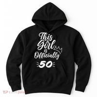 This  Is Officially 50 Fifty 50Th Fiftieth Cute Birthday Hoodie thumb 0