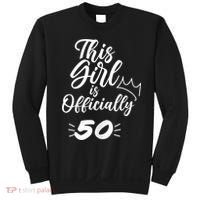 This  Is Officially 50 Fifty 50Th Fiftieth Cute Birthday Sweatshirt thumb 0