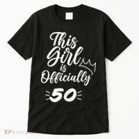 This  Is Officially 50 Fifty 50Th Fiftieth Cute Birthday Tall T-Shirt thumb 0