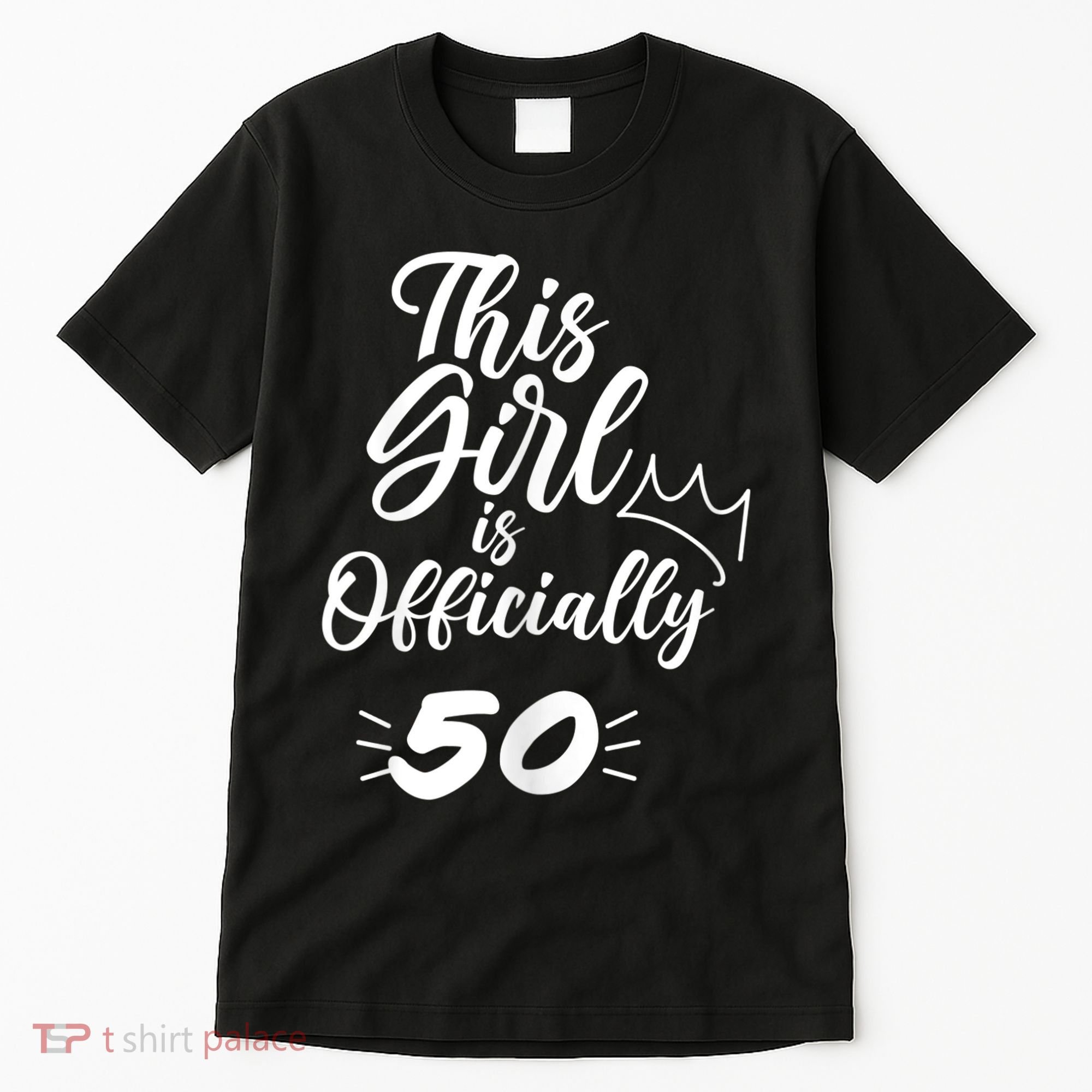 This  Is Officially 50 Fifty 50Th Fiftieth Cute Birthday Tall T-Shirt