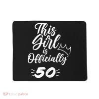 This  Is Officially 50 Fifty 50Th Fiftieth Cute Birthday Mousepad thumb 0