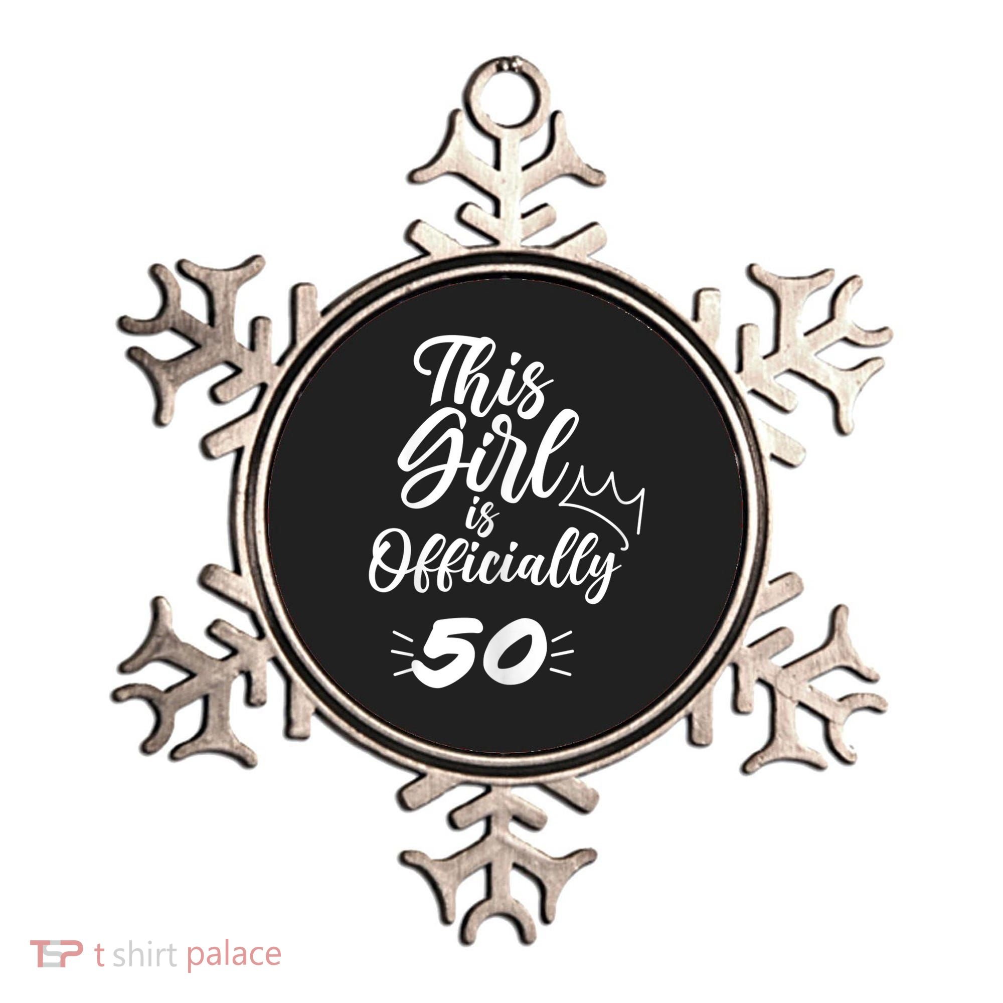 This  Is Officially 50 Fifty 50Th Fiftieth Cute Birthday Ornament