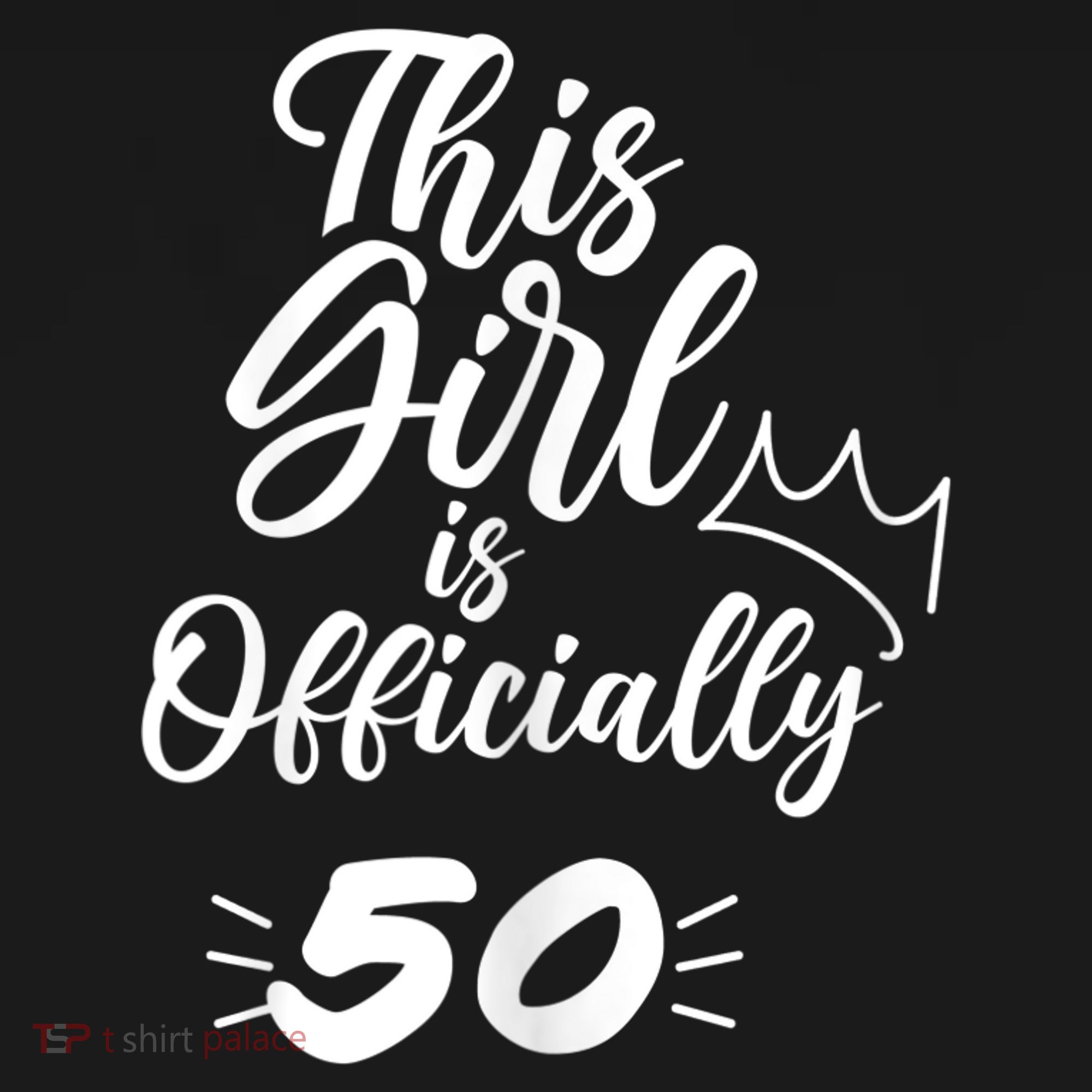 This  Is Officially 50 Fifty 50Th Fiftieth Cute Birthday Women's Tank Top