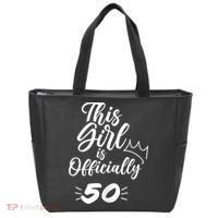 This  Is Officially 50 Fifty 50Th Fiftieth Cute Birthday Tote Bag thumb 0