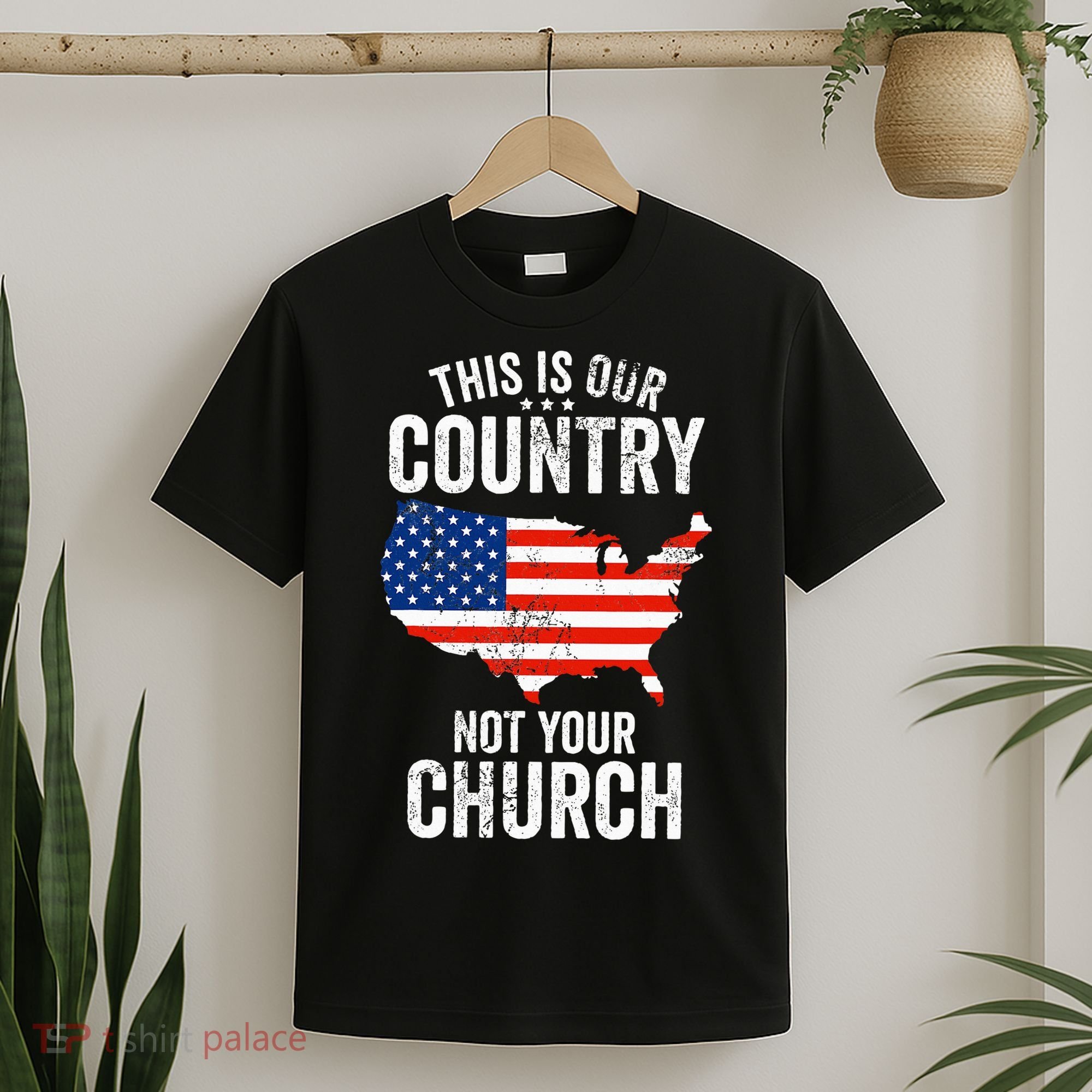 This Is Our Country Not Your Church Funny Atheist America T-Shirt