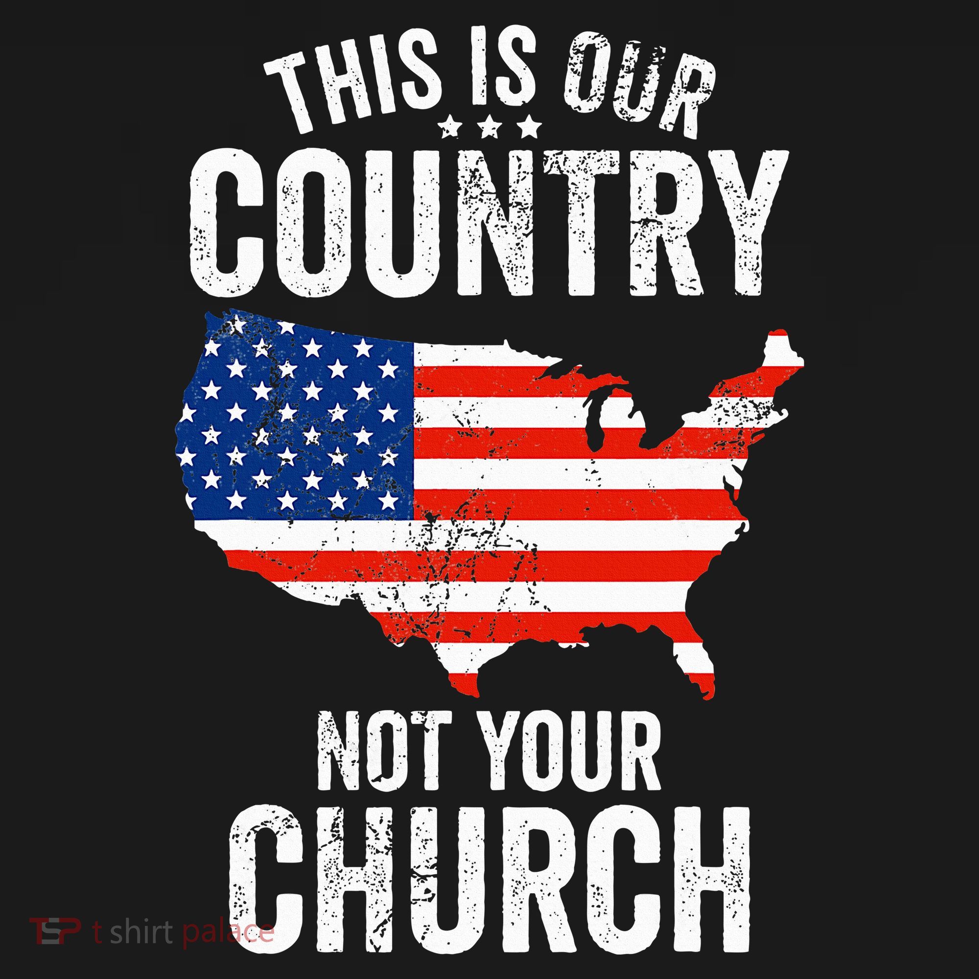 This Is Our Country Not Your Church Funny Atheist America Women's Tank Top