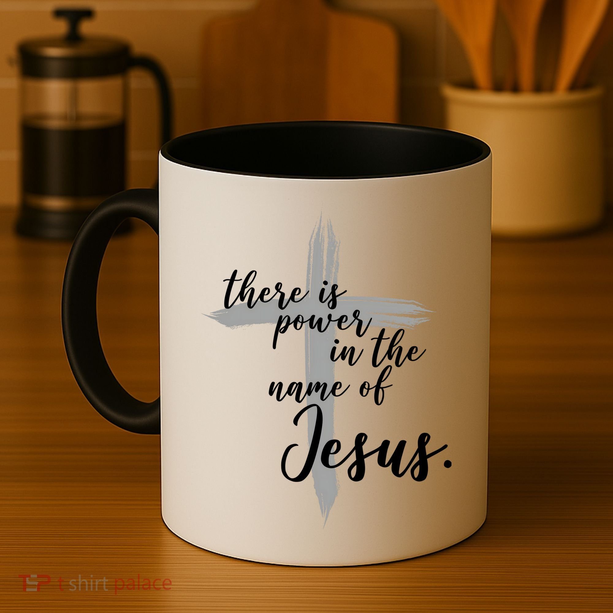 There Is Power In The Name Of Jesus Cross Coffee Mug