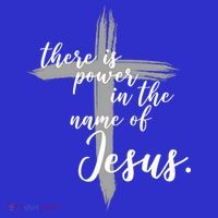 There Is Power In The Name Of Jesus Cross Baby Bodysuit thumb 2