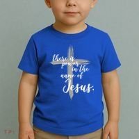 There Is Power In The Name Of Jesus Cross Toddler T-Shirt thumb 2