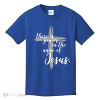 There Is Power In The Name Of Jesus Cross Kids T-Shirt thumb 0