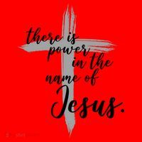 There Is Power In The Name Of Jesus Cross Santa Hat thumb 1