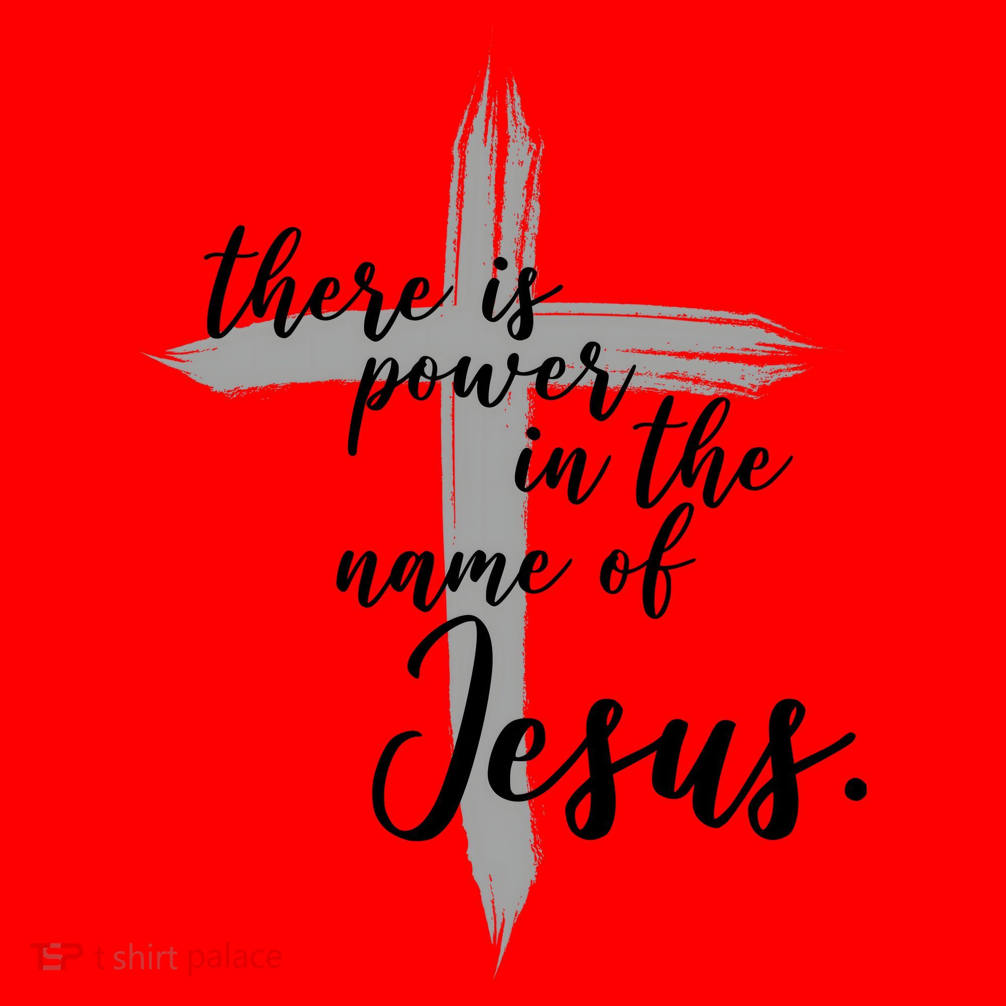 There Is Power In The Name Of Jesus Cross Santa Hat